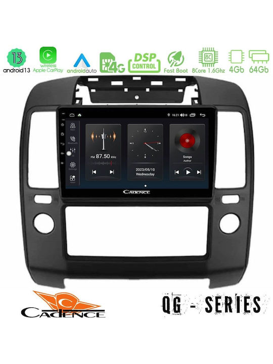 Cadence Car Audio System for Nissan Navara / Pathfinder 2006-2011 with A/C (Bluetooth/USB/WiFi/GPS/Apple-Carplay/Android-Auto) with Touch Screen 9"