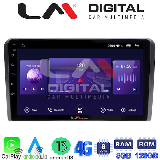 LM Digital Sistem Audio Auto pentru Ford Tranzit / Turneo / Tranzit Personalizat / Turneo Custom / Curierul Tourneo / Curier / Curier de tranzit 2018 (Bluetooth/USB/AUX/WiFi/GPS/Apple-Carplay/Android-Auto) cu Ecran Tactil 9"