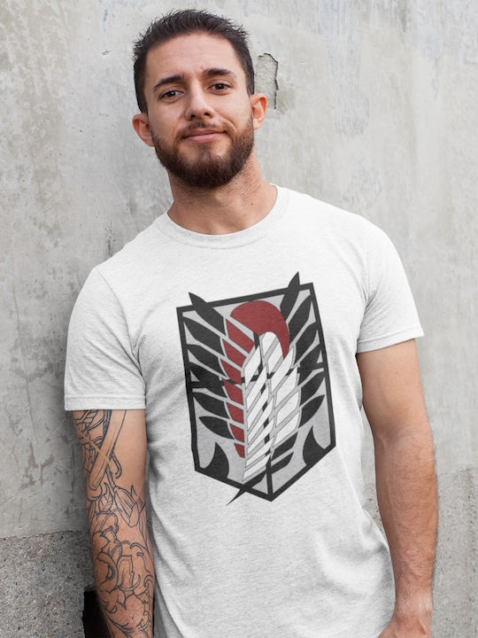 T-shirt Attack on Titan White Cotton