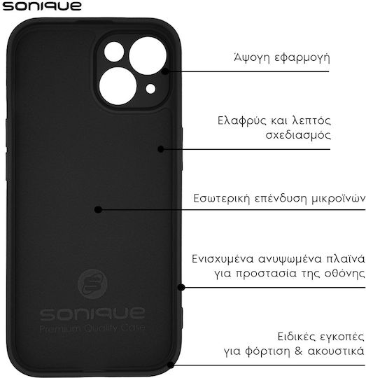 Sonique Liquid Back Cover Silicon Negru (Galaxy A31)