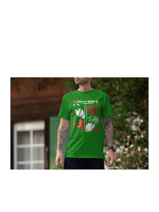 Poster T-shirt Death Note Green Cotton