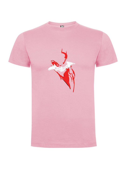 Miller's Batman Creative Emblem T-shirt Batman Pink Cotton