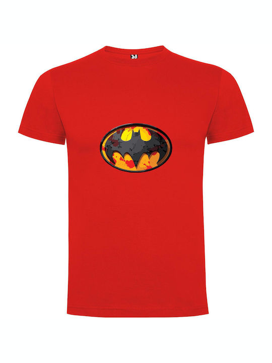 Dynamic Dc Batman Collection T-shirt Batman Red Cotton