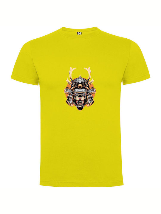 Warrior Beast Unleashed T-shirt Yellow Cotton