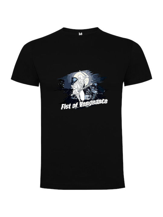 Vengeful Batman: Urban Fury T-shirt Batman Μαύρο Βαμβακερό