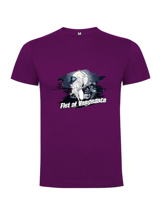 Vengeful Batman: Urban Fury T-shirt Batman Purple Cotton