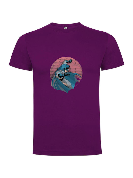 Batman: Vigilante Icon T-shirt Batman Purple Cotton