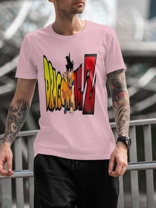 Z Poster T-shirt Dragon Ball Pink Cotton