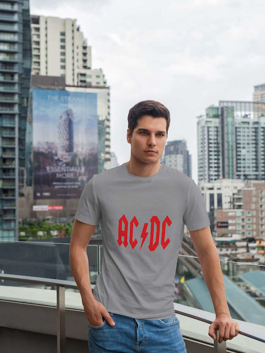 Ac/dc Logo T-shirt AC/DC Gray Cotton