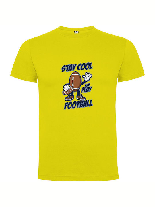 Frozen Ball Warrior T-shirt Yellow Cotton