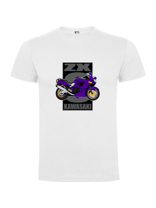 Zw Gu's Artistic Motorcycle Tricou Alb Bumbac