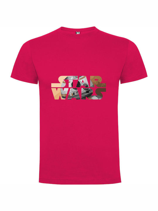 Galactic Star Wars Vibes T-shirt Star Wars Fuchsia Cotton