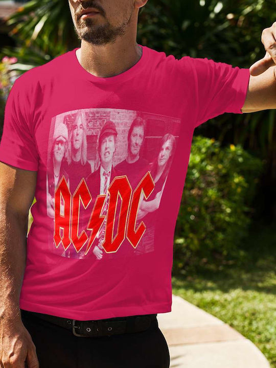 Tricou AC/DC Fuchsia Bumbac