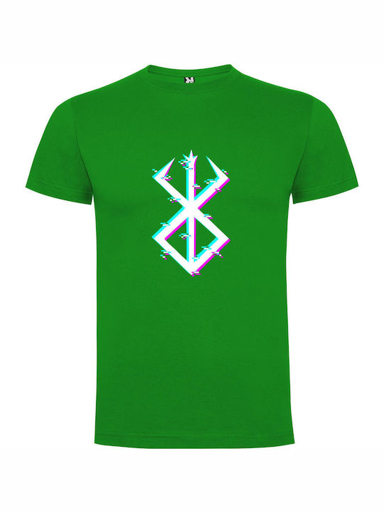 Neon Synthwave Cyberpunk T-shirt Green Cotton