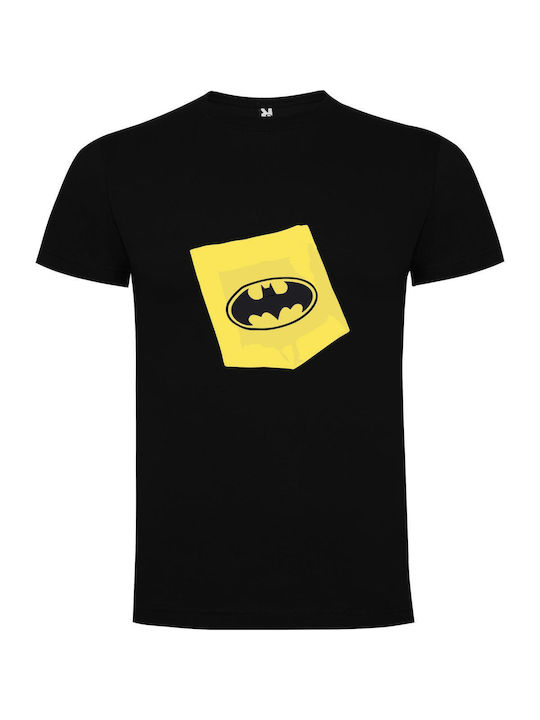 Iconic Batman Logo: Detail+ T-shirt Batman Black Cotton