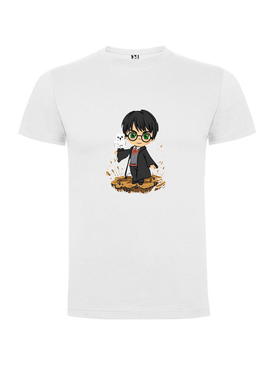 Enchanting Harry Potter Art Tricou Harry Potter Alb Bumbac