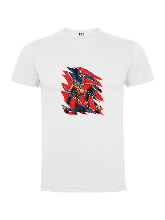 Spider-futuristic Samurai Art T-shirt White Cotton