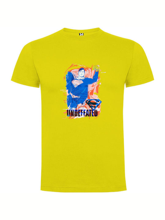 Unleashed Superman: Ultra Underrated T-shirt Superman Gelb Baumwolle