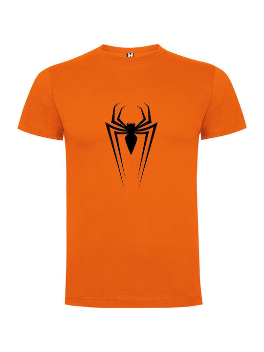 Spiderverse Majesty T-shirt Orange Cotton