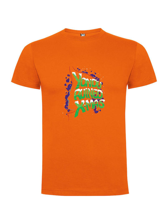 Fiasco T-shirt Orange Cotton