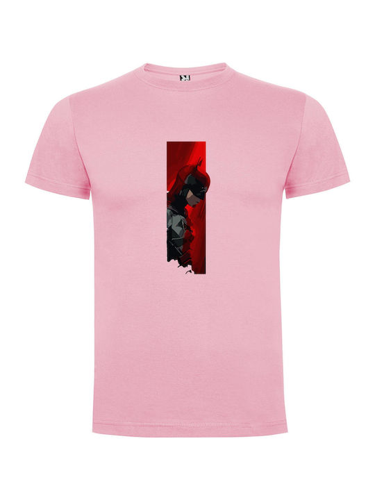 Scarlet Batman Stance T-shirt Batman Pink Cotton