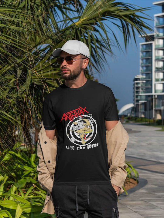 Abstract Skull Design Tricou Negru Bumbac