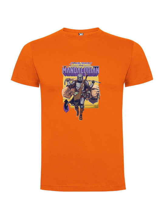 Legendary T-shirt Star Wars Orange Cotton