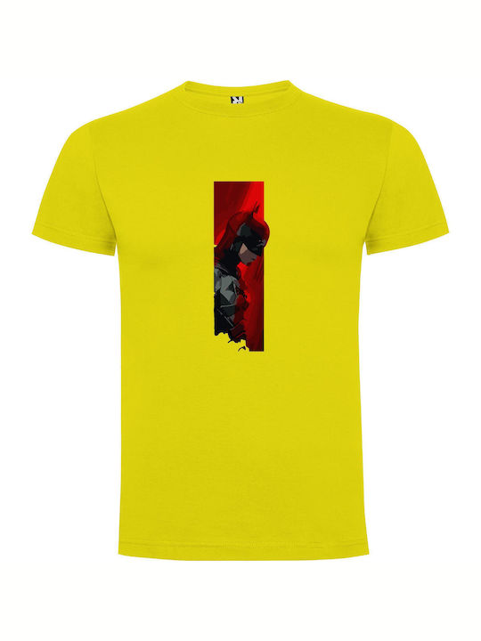 Scarlet Batman Stance T-shirt Batman Yellow Cotton