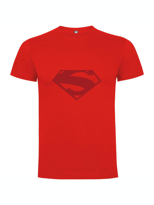 Supreme Superman: Hd Wallpaper T-shirt Superman Κόκκινο Βαμβακερό