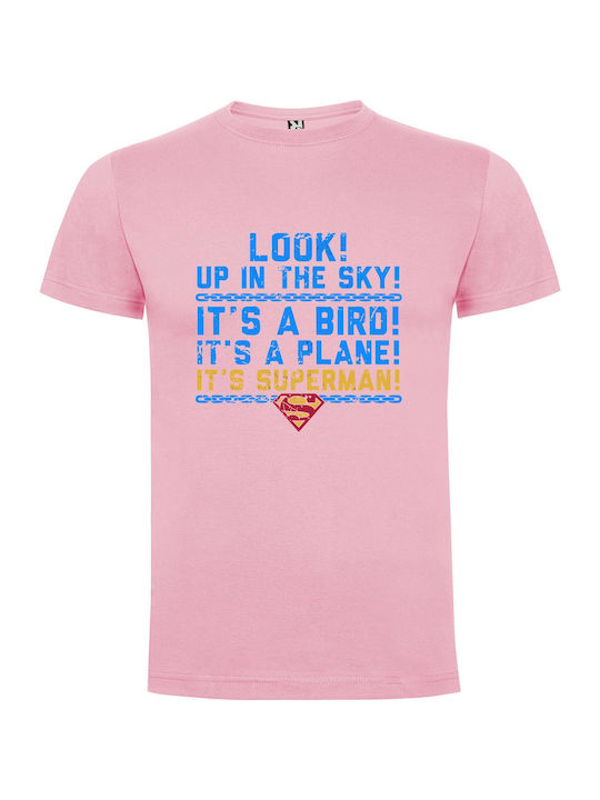 Superman Soaring High T-shirt Superman Pink Cotton