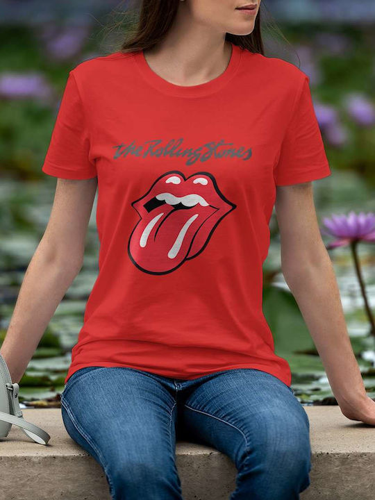 T-shirt Rolling Stones Rot Baumwolle