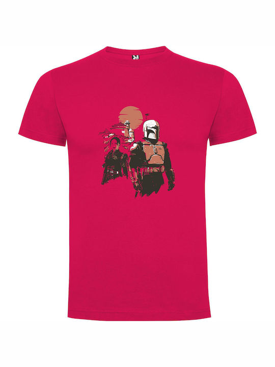 Fanciful T-shirt Star Wars Fuchsia Cotton