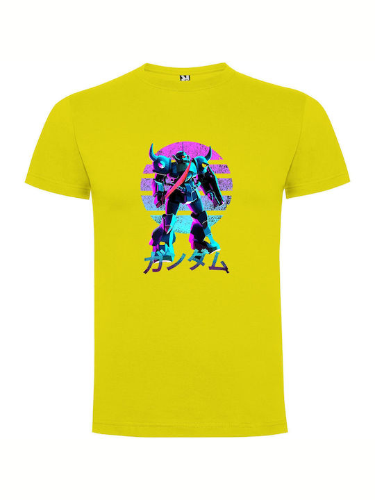 Mecha Blade Warrior T-shirt Gelb Baumwolle