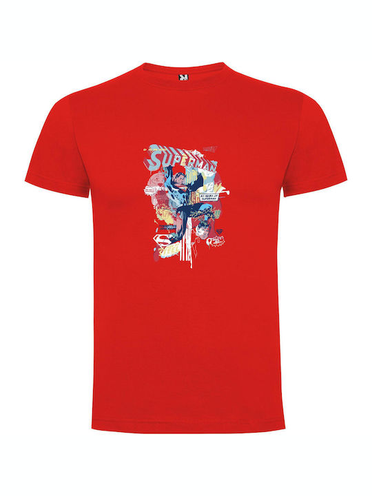 Elevated Superman: Miller Inspiration T-shirt Superman Rot Baumwolle