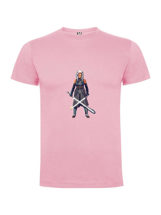 Samurai Jedi: Star Wars T-shirt Star Wars Pink Cotton