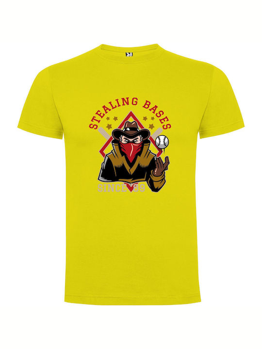 Timeless Ballgame Bloodshed T-shirt Yellow Cotton