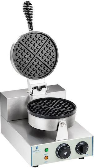 Single Round Teflon Waffle Maker A Diameter 18.5cm