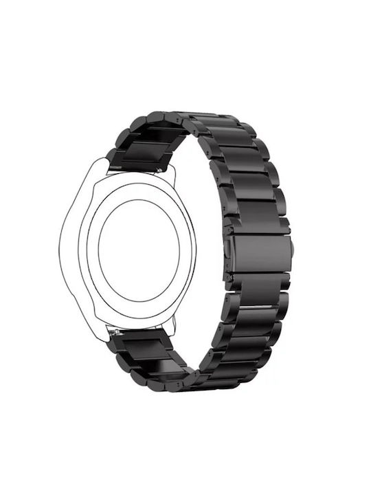 Каишка Неръждаема стомана Черен (Галакси Уотч Актив 2Amazfit GTS)