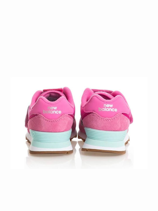 New Balance Kids Sneakers High with Scratch Pink