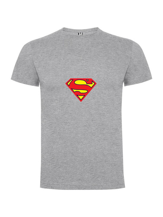 Superman Chic Mobile Wallpaper T-shirt Superman Gray Baumwolle