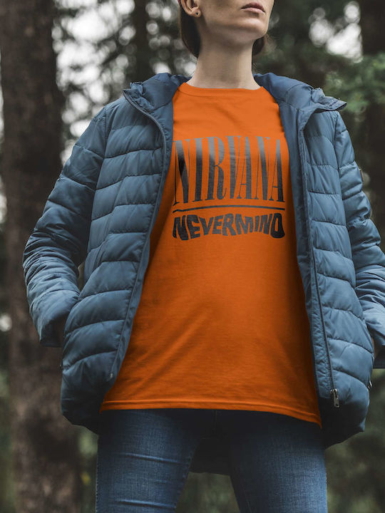 T-shirt Nirvana Orange Cotton