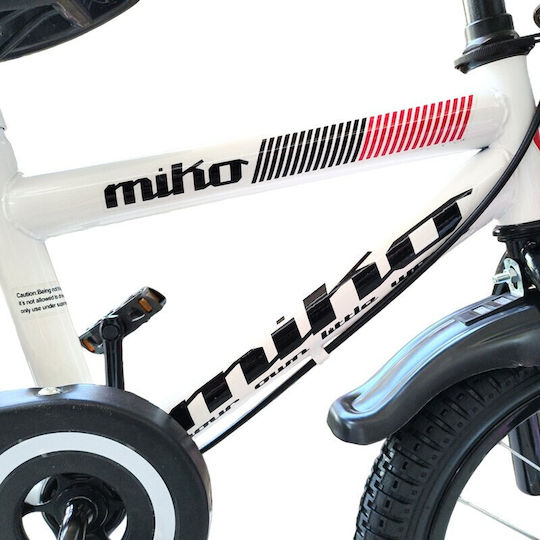 Miko 12" Kids Bicycle BMX White