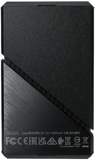 Adata Elite SE920 USB-C Εξωτερικός SSD 4TB Μαύρο
