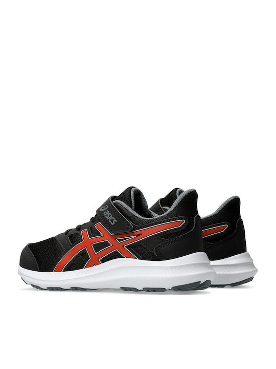 Jolt 4 PS Kids Sports Shoes Running With Hoop & Loop Closure Black