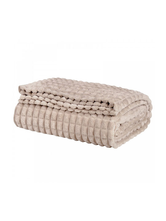 Das Home 1357 Blanket Fleece Single 160x220cm. Taupe