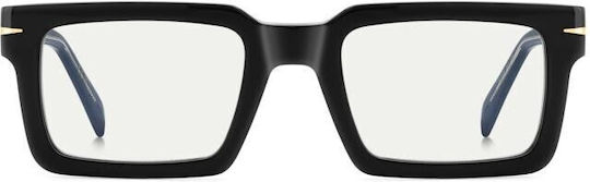 David Beckham Plastic Eyeglass Frame Black DB 7126 807