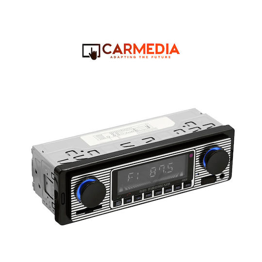 Carmedia Ραδιόφωνο Αυτοκινήτου 1 DIN (Bluetooth/USB)