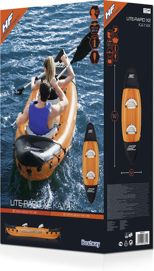 Bestway Hydro Force Rapid X2 Sit in Sea Kayak 2 People Orange 65077