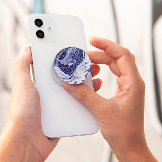 Sonique Pop Socket for Mobile Phone Marble Dark Purple