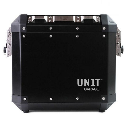 Cutie laterală din aluminiu dreapta Atlas neagră 41L Unit Garage